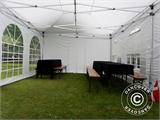 Pop up gazebo FleXtents PRO Vintage Style 4x6 m White, incl. 8 sidewalls