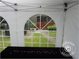 Pop up gazebo FleXtents Steel 4x6 m White, incl. 4 sidewalls