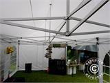 Tente Pliante FleXtents Steel 4x6m Blanc, avec 4 cotés