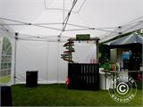 Tente Pliante FleXtents Steel 4x8m Blanc, avec 4 cotés