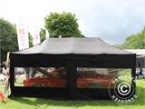 Pop up gazebo FleXtents PRO Steel "Peaked" 3x3 m Latte