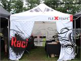 Pop up gazebo FleXtents PRO Steel "Peaked" 3x3 m White