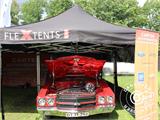 Pop up gazebo FleXtents PRO Steel "Raj" 3x3 m Latte/Orange