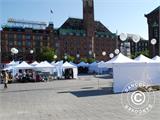 Pop up gazebo FleXtents PRO Steel "Raj" 3x3 m White/Gold