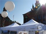 Pop up gazebo FleXtents PRO Steel "Arched" 3x3 m White