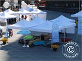 Pop up gazebo FleXtents PRO Steel "Peaked" 3x3 m White