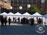 Pop up gazebo FleXtents PRO Steel "Raj" 3x3 m White/Gold