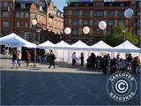 Pop up gazebo FleXtents PRO Steel "Raj" 3x3 m Latte/Orange