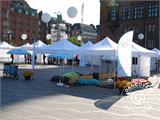 Pop up gazebo FleXtents PRO Steel "Raj" 3x3 m Latte/Orange