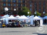 Pop up gazebo FleXtents PRO Steel "Raj" 3x3 m White/Gold