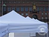 Pop up gazebo FleXtents PRO Steel "Peaked" 3x3 m White