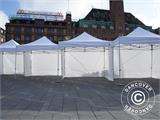 Pop up gazebo FleXtents PRO Steel "Peaked" 3x3 m White