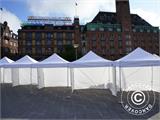 Pop up gazebo FleXtents PRO Steel "Raj" 3x3 m White/Gold