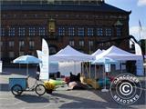 Pop up gazebo FleXtents PRO Steel "Raj" 3x3 m Latte/Orange