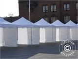 Pop up gazebo FleXtents PRO Steel "Raj" 3x3 m White/Gold