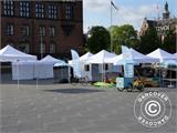 Pop up gazebo FleXtents PRO Steel "Peaked" 3x3 m Latte