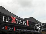 Tente Pliante FleXtents Xtreme 3x3m Noir, avec 4 cotés