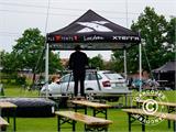 Pop up gazebo FleXtents Xtreme 50 with full digital print, 4x4 m, incl. 4 sidewalls