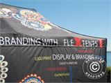 Pop up gazebo FleXtents Xtreme 50 with full digital print, 4x4 m