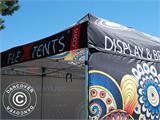 Pop up gazebo FleXtents Xtreme 50 with full digital print, 4x8 m, incl. 4 sidewalls