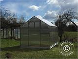 Serre polycarbonate TITAN Classic 480, 9,7m², 2,35x4,12m, Argent