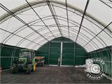 Erweiterung 3m für Zelthalle/Rundbogenhalle 10x15x5,54m, PVC, Weiß/Grau