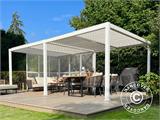 Bioclimatic pergola gazebo San Pablo, 3x4 m, White