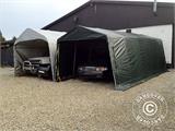 Storage tent PRO 2.4x2.4x2 m PE, with ground cover, Grey