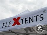 Tente pliante FleXtents PRO Steel 4x4m Gris