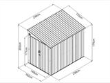 Metal Shed (MC/bikes), 1.7x2.49x2.03 m, Anthracite