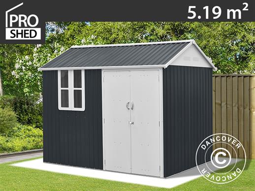 Garden shed Cottage, 3.02x1.72x2.29 m, Anthracite/White