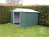 Metalen tuinhuis 3,03x2,37x2,02m, Groen/Zilver