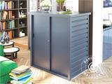 Garden shed/Steel cabinet w/sliding door 1.65x0.8x1.31 m, ProShed®, Anthracite