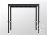 Grillpergola San Juan, 2,5x1,5x2,3m, Svart