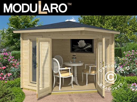 Gazebo in legno Brittany, 2,4x2,4x2,41m, 40mm, Naturale