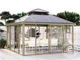 Gazebo polycarbonate Santa Ana, 4x4 m, Brass