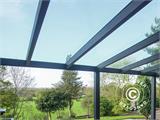 Patio Cover Legend w/Glass Roof, 3x4 m, Anthracite