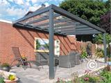 Terrassetak Expert m/glasstak, 3x3m, Antrasitt