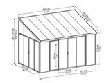 Serra solare SanRemo, Palram/Canopia, 3x4,25m Antracite