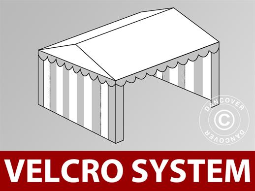 Jumta segums ar Velcro priekš Plus pasākumu telts 5x6m, Balts/Pelēks