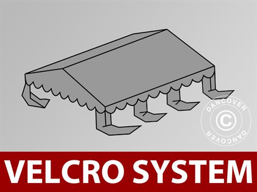 Dachplane für Partyzelt UNICO, PVC/Polyester, 4x6m, dunkelgrau