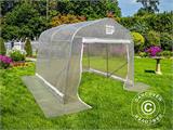 Polytunnel greenhouse, 2.4x3.6x2.4 m, PE, 8.6 m², Transparent