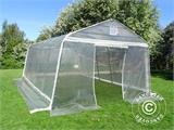 Polytunnel greenhouse, 3.6x6x2.68 m, PE, 21.6 m², Transparent