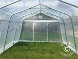 Polytunnel greenhouse, 3.6x6x2.68 m, PE, 21.6 m², Transparent