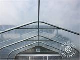 Polytunnel greenhouse, 3.6x6x2.68 m, PE, 21.6 m², Transparent