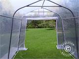 Serre tunnel, 2,4x6x2,4m, PE, 14,4m², Transparent