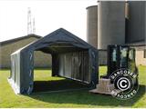 Storage shelter PRO 4x6x2x3.1 m, PVC, Grey