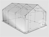 Storage shelter PRO 4x6x2x3.1 m, PVC, Grey