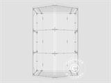 Storage shelter PRO 4x6x2x3.1 m, PVC, Grey