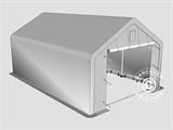 Storage shelter PRO 4x6x2x3.1 m, PVC, Grey